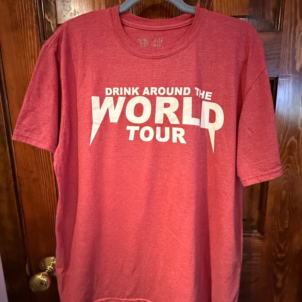 Disney Red 'Drink Around the World Tour' Tee